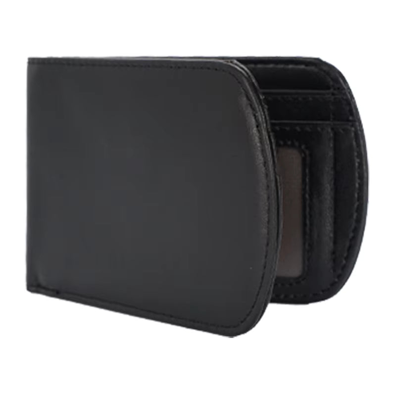 New Arrival Retro Full Grain Crazy Horse Leather Card Holder Wallet Money Clip Case Unisex Credit Card Leather Men Wallet