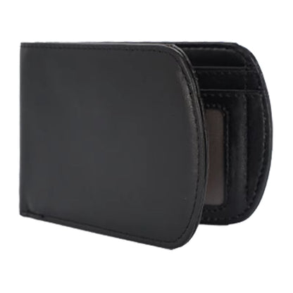 New Arrival Retro Full Grain Crazy Horse Leather Card Holder Wallet Money Clip Case Unisex Credit Card Leather Men Wallet