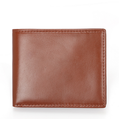 Hot Sale Design Mens Crazy Horse Real Cow Leather Short Men Cowhide Top Layer Genuine Cowhide Leather Wallet