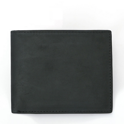Hot Sale Design Mens Crazy Horse Real Cow Leather Short Men Cowhide Top Layer Genuine Cowhide Leather Wallet