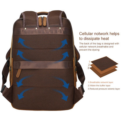 Luxury Nice Quality Crazy Horse Leather Backpack Leather Laptop Men Laredo Capacity Genuine Leather Backpack School Bag