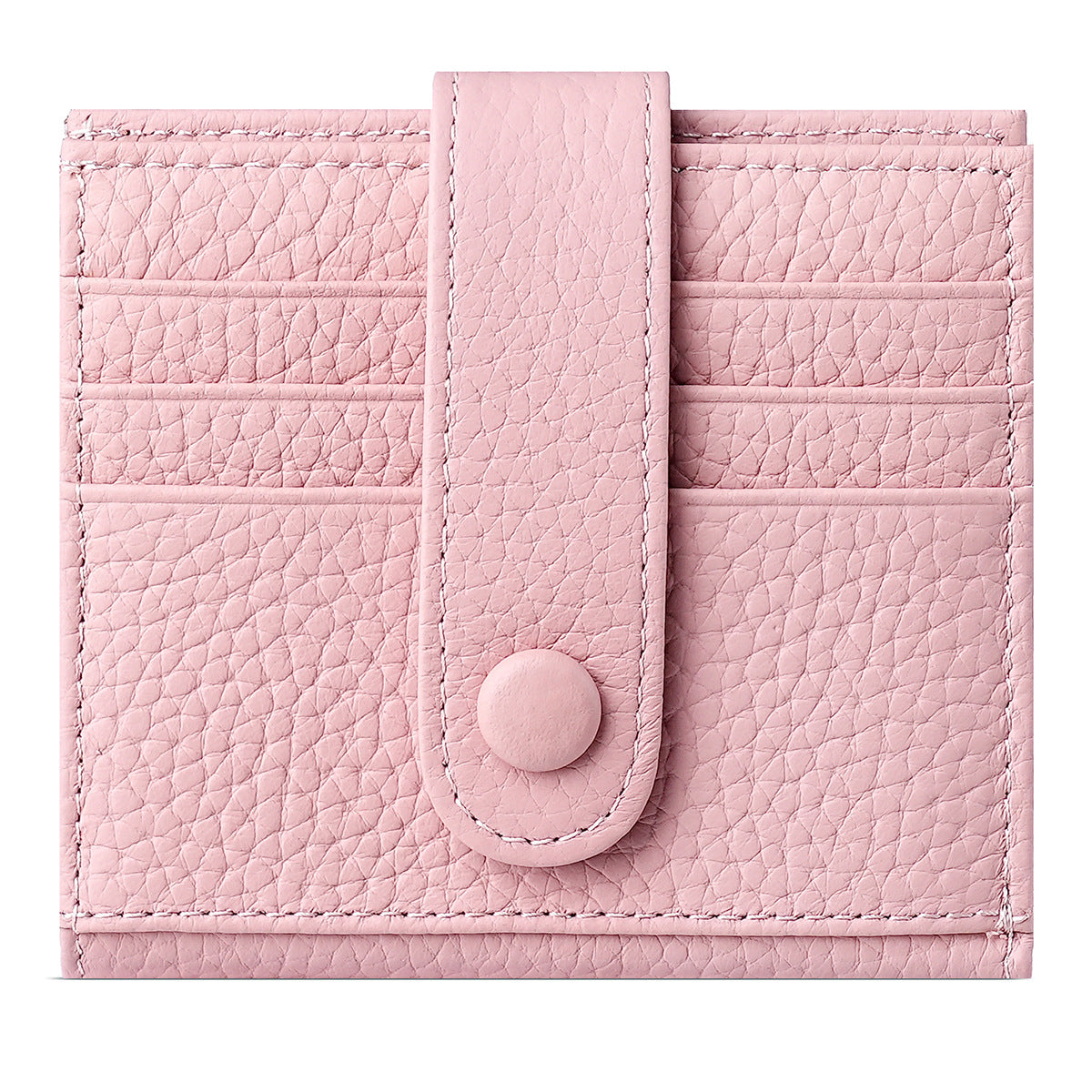 Lychee Leather Wallet for Women Cardholder Cowhide Wallet Cute Lady Real Genuine Leather Short Zipper Purse Wallet for Famale